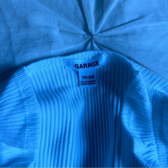 NWOT Garage White Ruffle Strap Tank Top - Picture 3 of 3